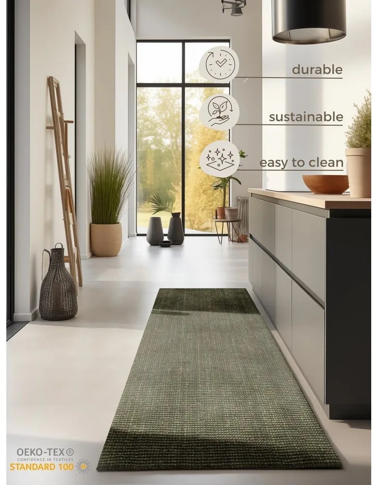 Пътека от юта в цвят каки 80x200 cm Bouclé - Hanse Home