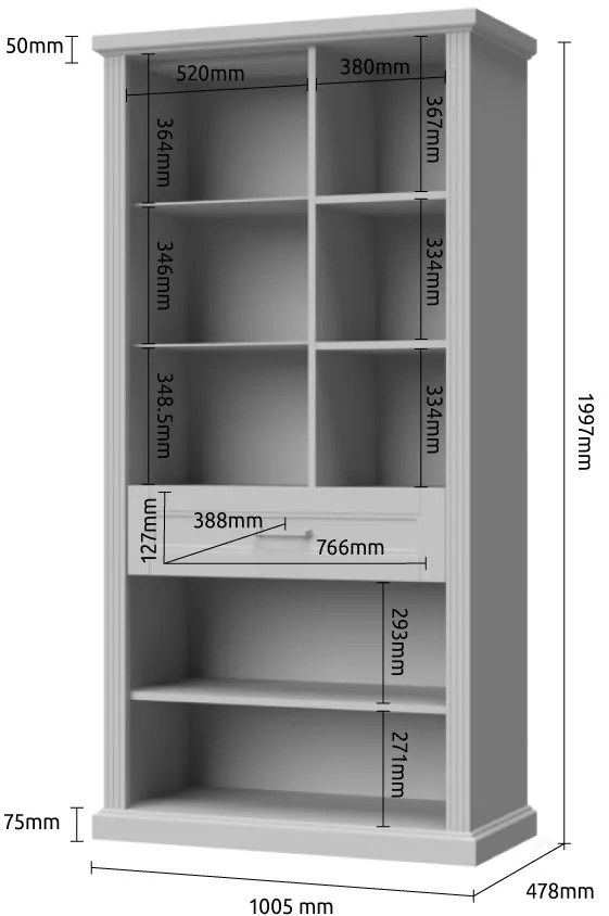 Бюфет Tahoma 3D1S-White