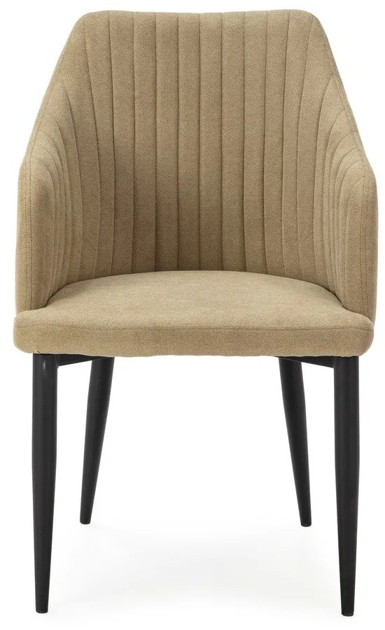 Светлозелени тапицирани трапезни столове в комплект 2 бр. Nadi – Marckeric