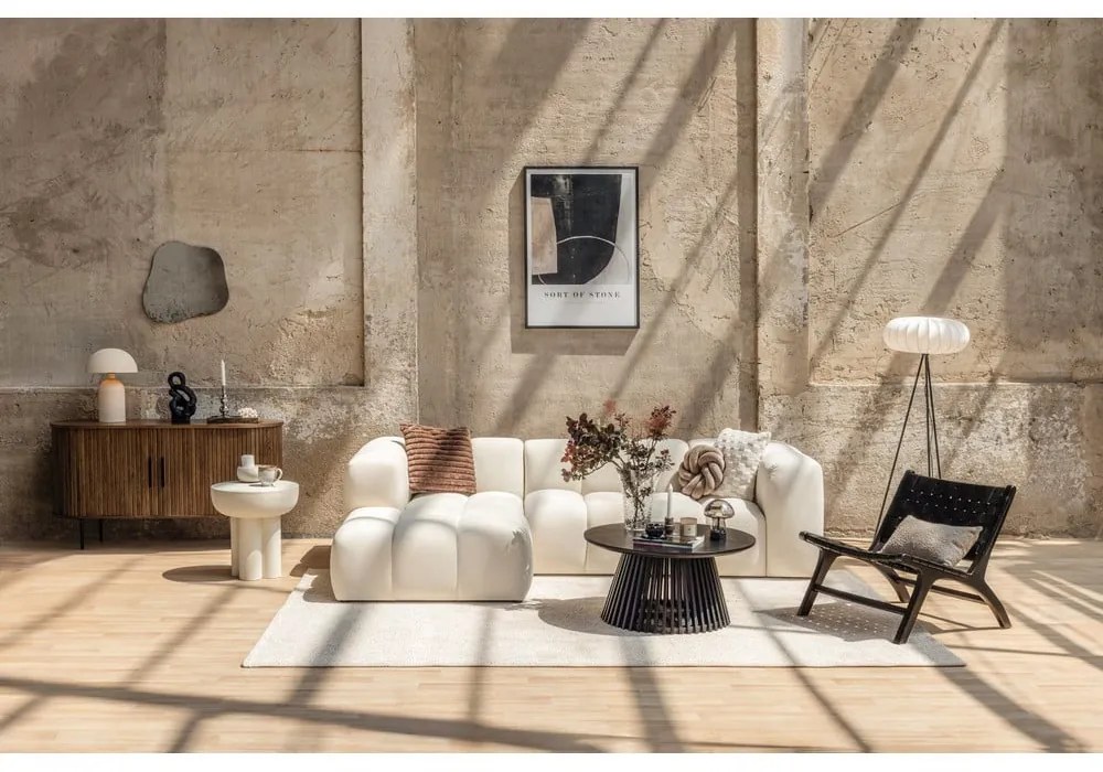 Теракотен кадифен ъглов диван (ляв ъгъл) Cube – Bonami Selection