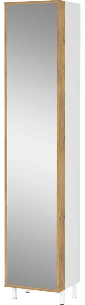 Бял висок шкаф за баня 39x195 cm Topeka – Germania