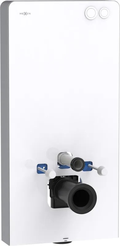 Mexen Tex Air G външна пневматична рамка за WC, бяло стъкло - 61150A-20