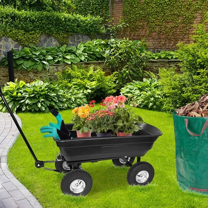 Градинска количка GARDENLINE черна