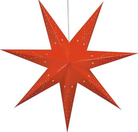 Червена висяща коледна светлинна украса Saturnus – Markslöjd