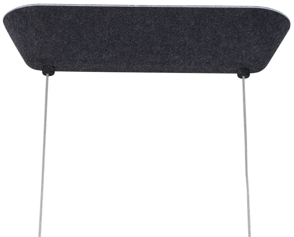 Модерен висящ лампион черен със сив интериор вкл. LED 3-степенно димируем - Dani