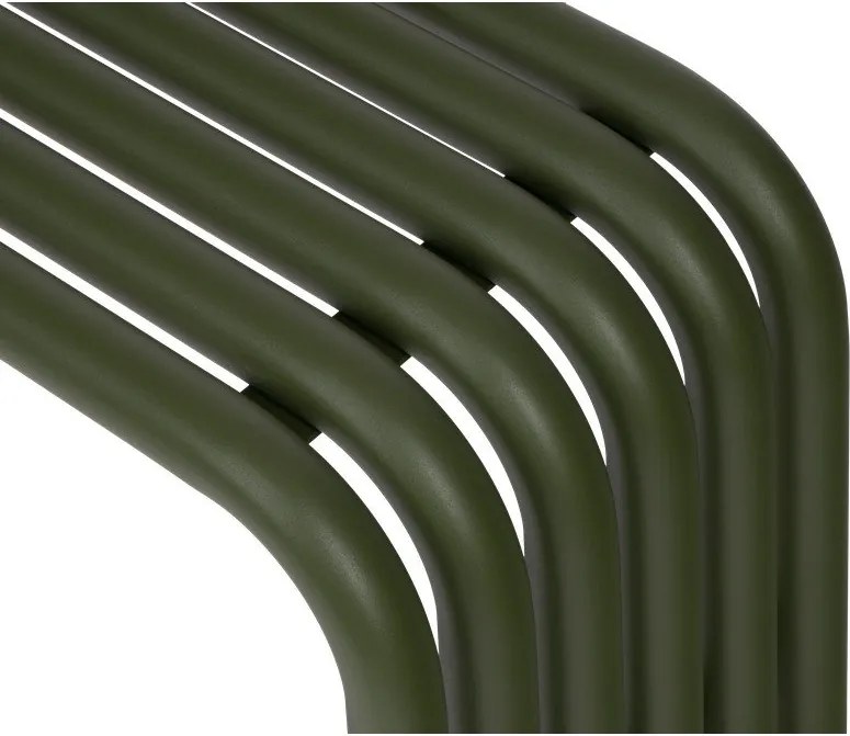 Зелена градинска пейка метална Nokk – noo.ma