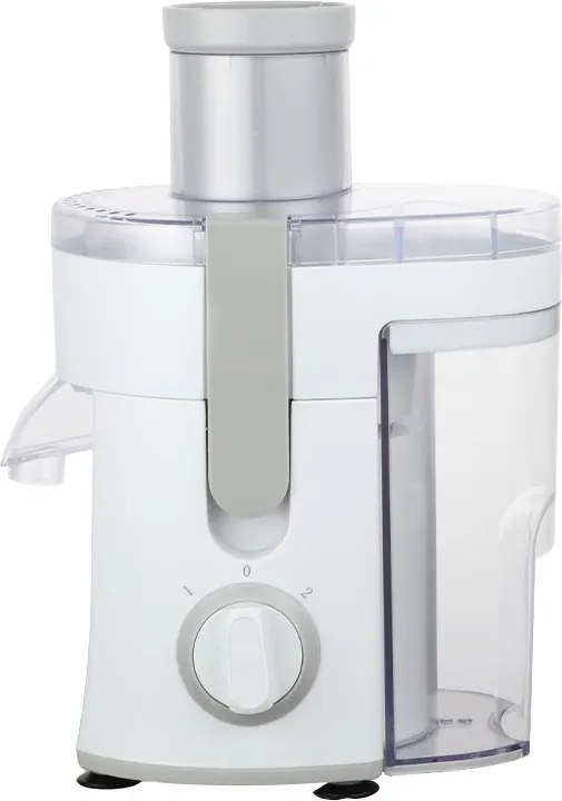 Сокоизстисквачка Oliver Voltz OV51160C, 400W, 600 мл, 2 степени, Голям отвор, Контейнер за отпадъци, Тиха, Бял