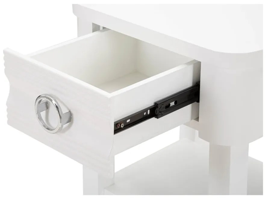 Нощно шкафче от бяла ела Shine - Mauro Ferretti