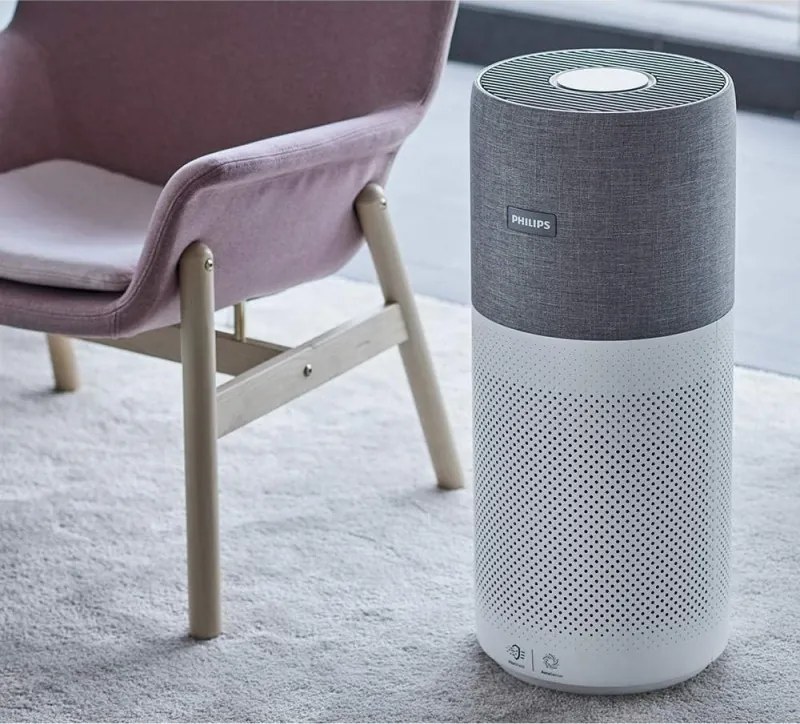 Преоценено: Пречиствател за въздух Philips AC3033/10, SMART, Wi-Fi, 55W, За до 135 м2, HEPA, Интелигентни сензори, Бял/сив