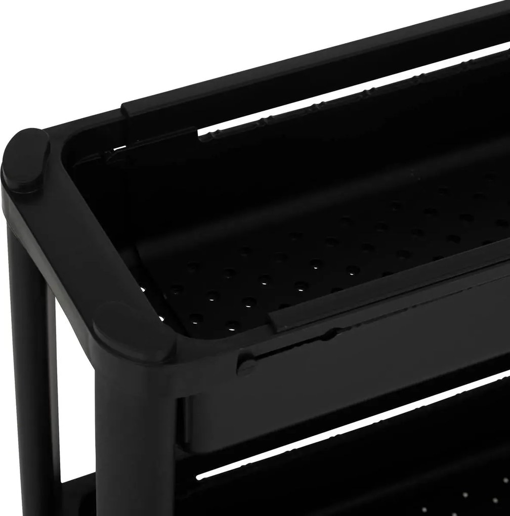 Кухненска количка 5five, 4 нива - Черен