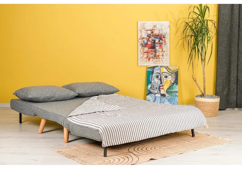 Сив разтегателен диван 120 cm Folde - Artie
