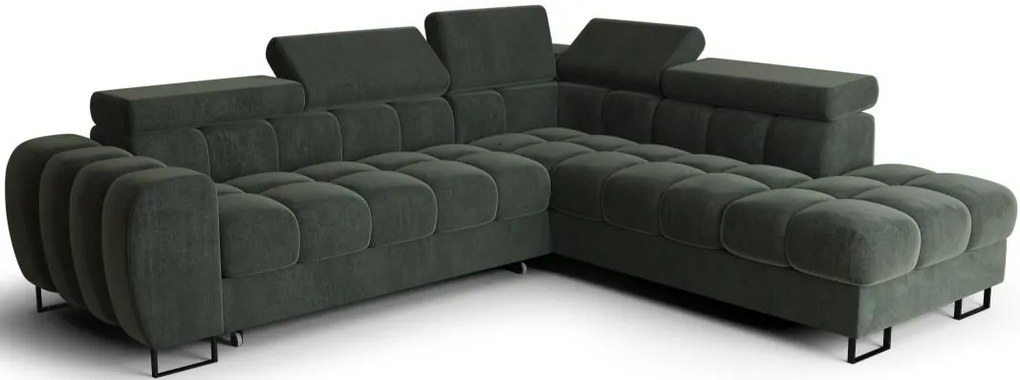 Ъглов диван Lordy-Зелен-вдясно
