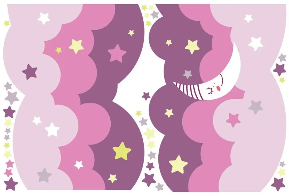 Стикер за стена скандинавски Облаци Звездно небе - Ambiance