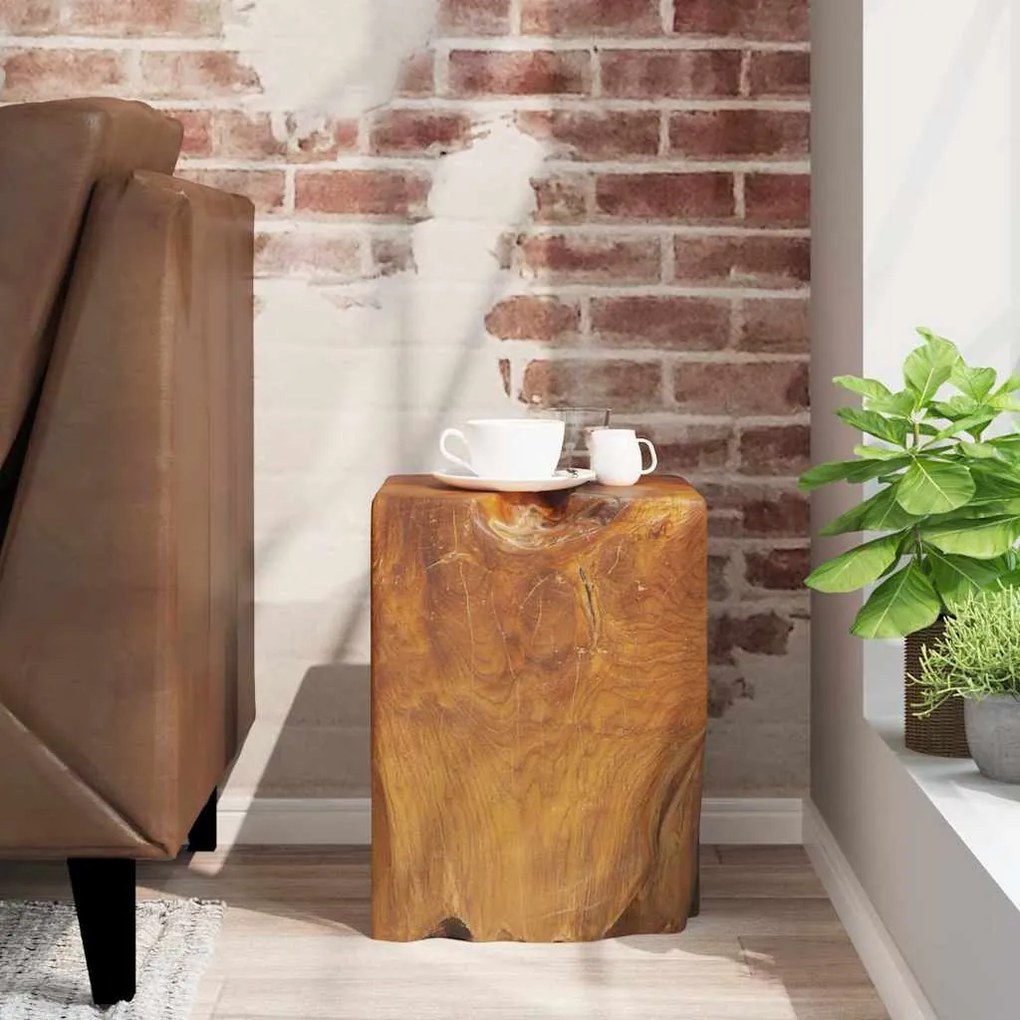 243469 vidaXL Табуретка, тиково дърво масив