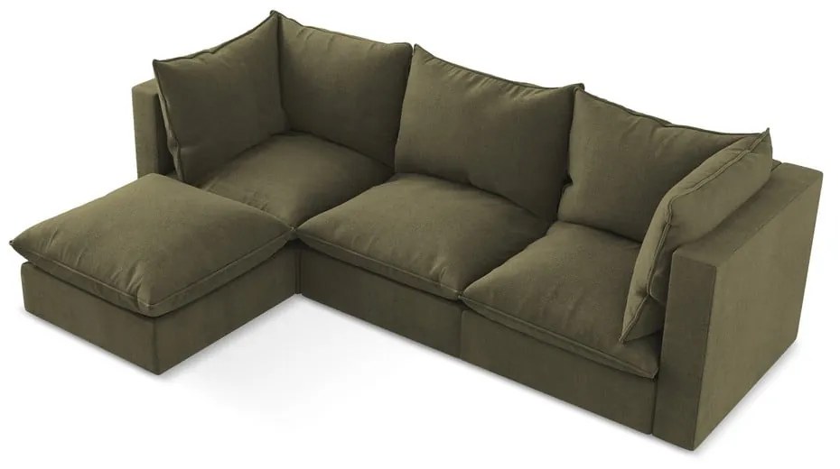 Ъглов диван в цвят каки (ляв ъгъл) Manao – Makamii