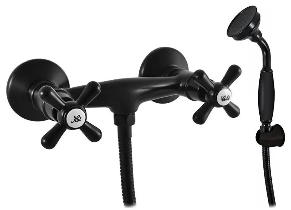 RAV Slezák MK180.5 - Душ комплект с батерия MORAVA, матово черен