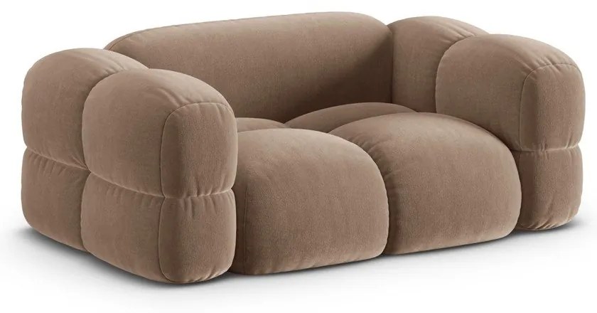 Кафяв кадифен диван 180 cm Loretto – Cosmopolitan Design