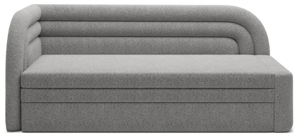 Сив разтегателен диван с място за съхранение от букле ляв ъгъл 223 cm Fabillo – ELTAP