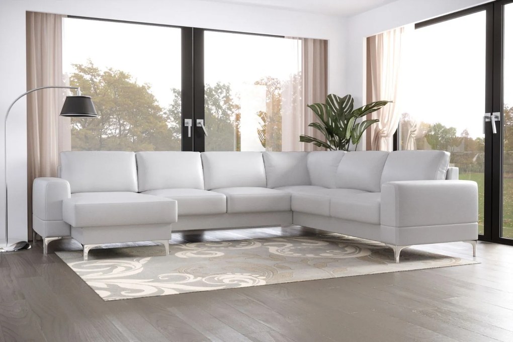 Ъглов диван Радиал Макс II-Левко-Десен