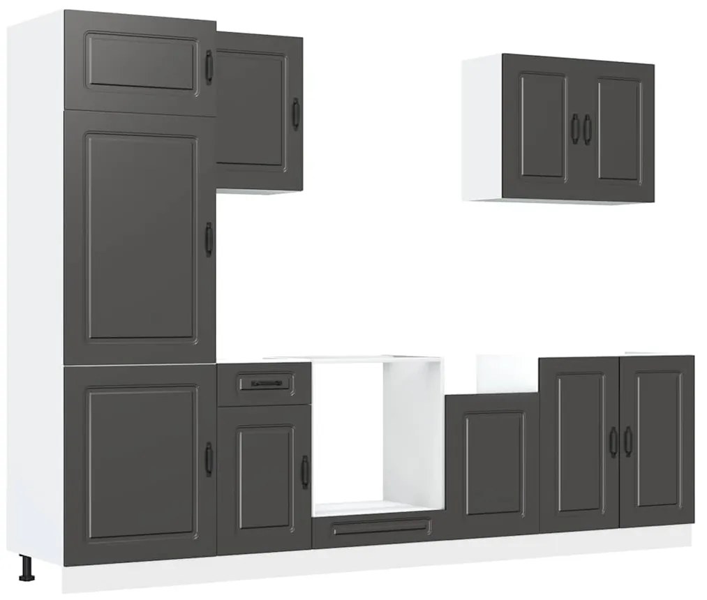 3314762 vidaXL Комплект кухненски шкафове от 7 части Kalmar, инженерно дърво