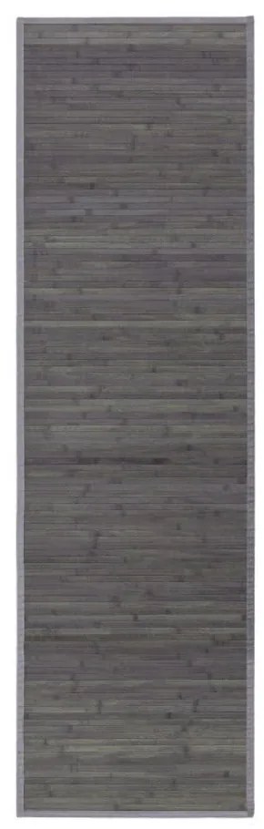 Сиво-зелен бамбуков килим 60x200 cm - Casa Selección
