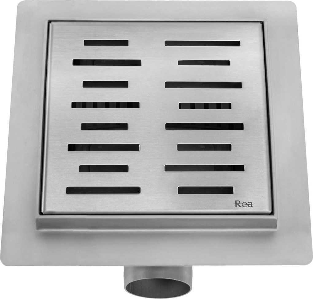 Линеен отводнител REA LINE 150x150 Nickel Brush