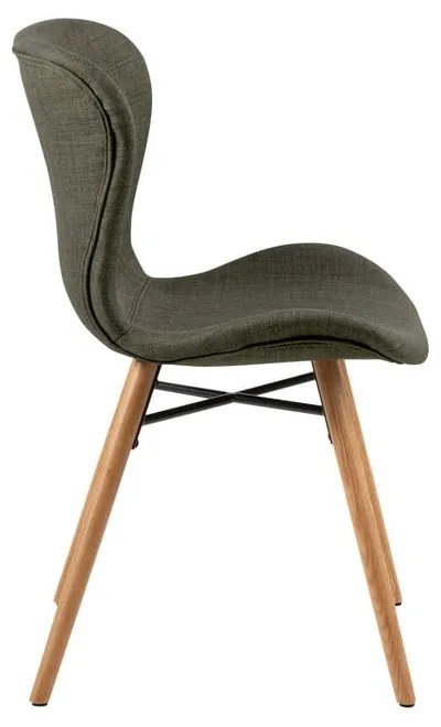 Комплект от 2 зелени трапезни стола в цвят каки Batilda - Actona