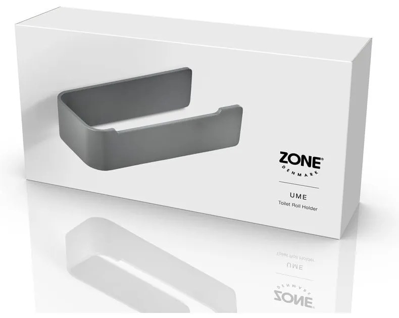 Сив стенен метален държач за тоалетна хартия Ume – Zone