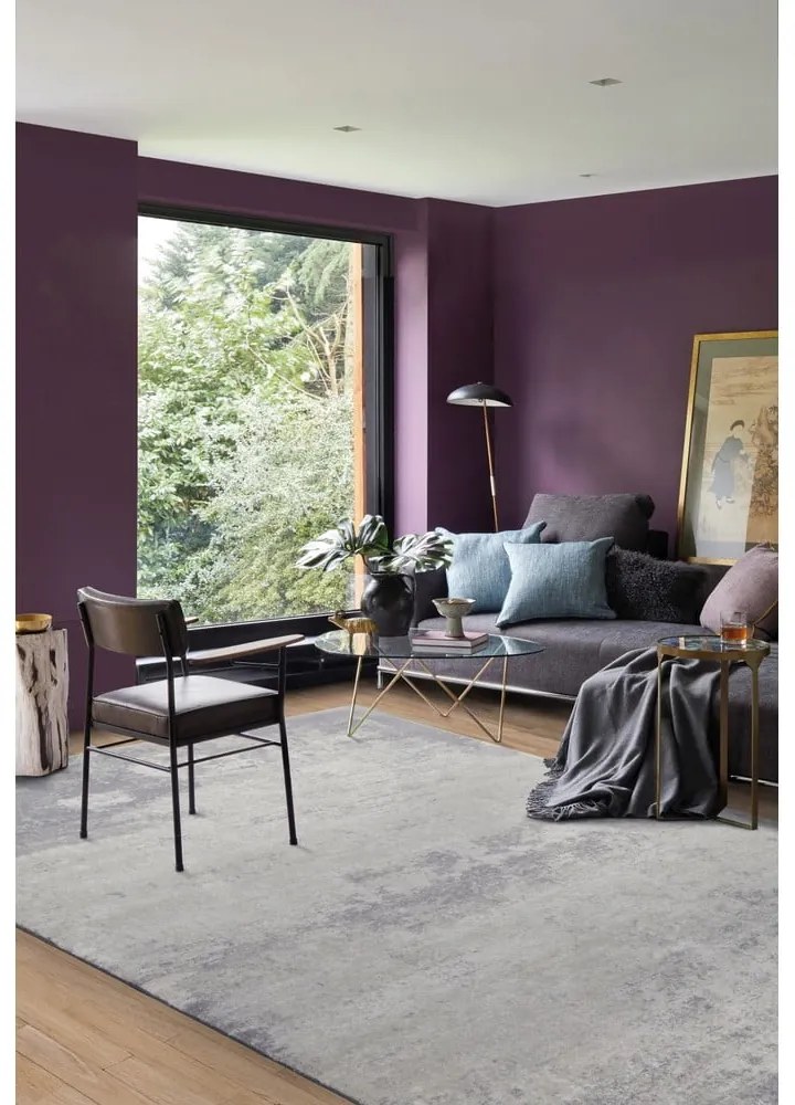 Кремаво-сив вълнен килим 160x240 cm Bran - Agnella