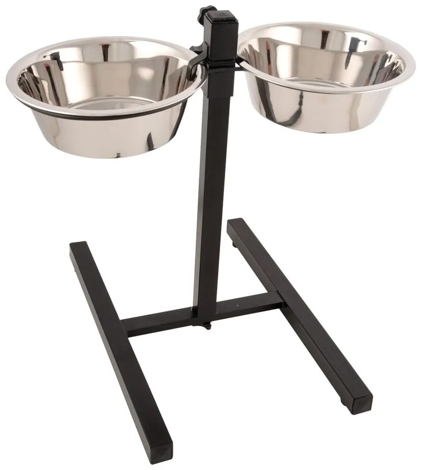 Комплект купички с основа за куче от неръждаема стомана – Love Story