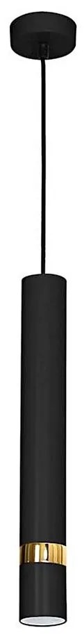 Полилей на кабел JOKER 1xGU10/25W/230V в черно и златно