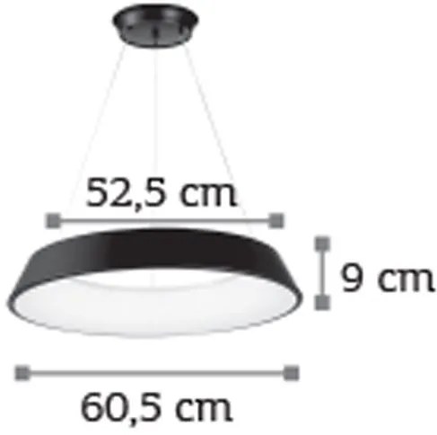 Плафон InLight 6010-Диаметър: 60.5 cm