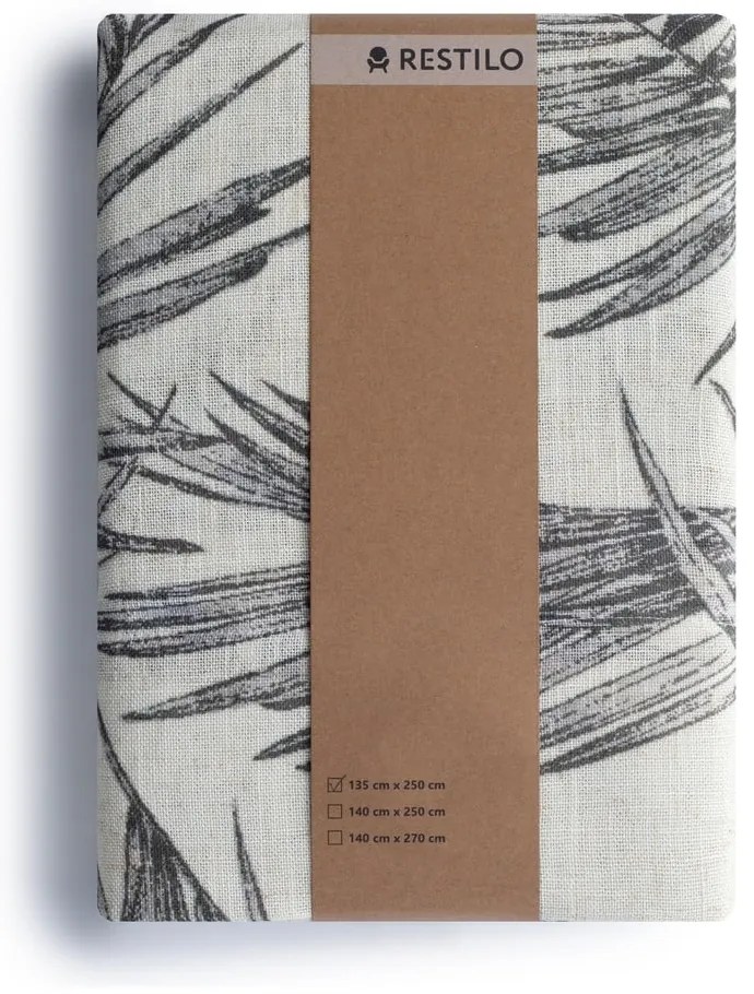 Сиво/кремаво перде 135x250 cm Palmera – Restilo