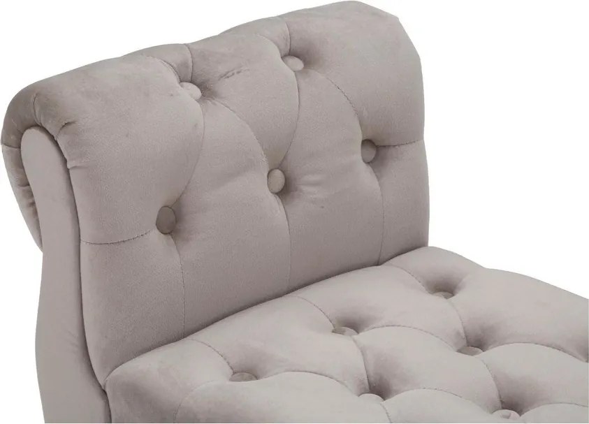 Кафяво-сива кадифена пейка Paris – Mauro Ferretti