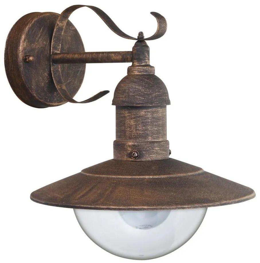 Brilagi - Външно стенно осветително тяло MOLDE 1xE27/60W/230V IP44 бронзов/патина