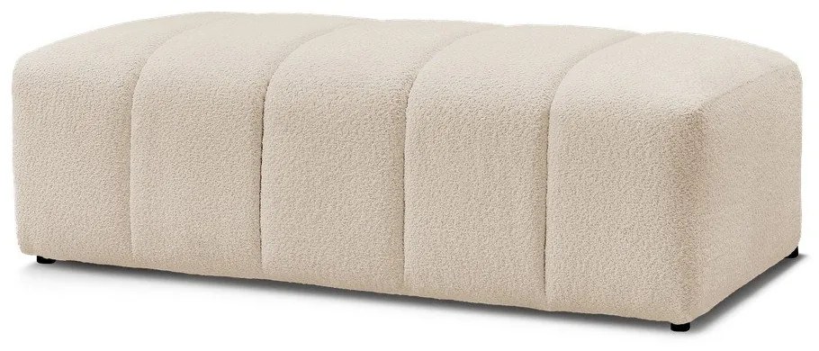 Бежова табуретка от прежда с примки от букле Annecy – Bobochic Paris