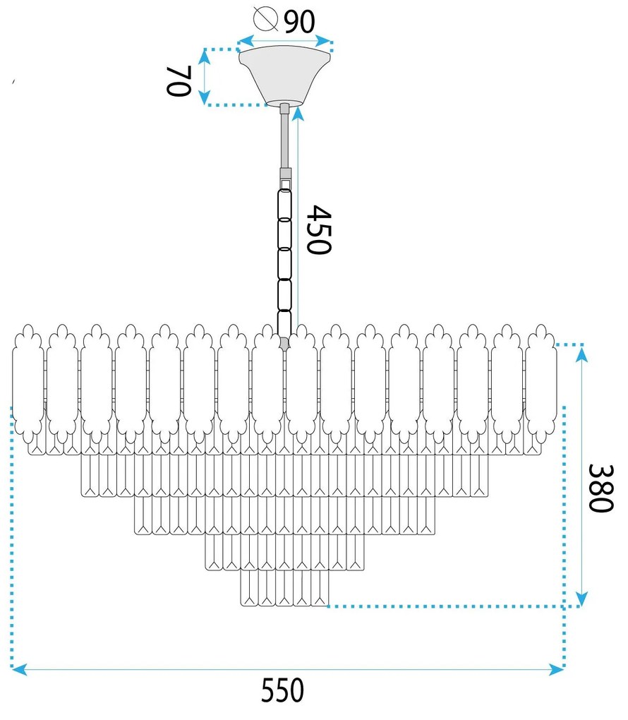 Пендел Cristal G049-CP 60CM