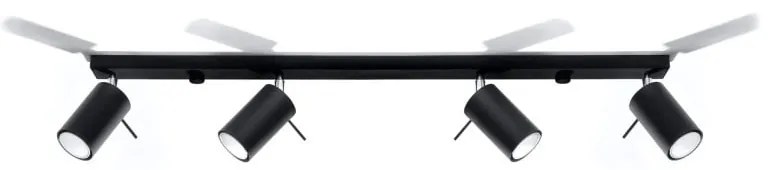 Черно таванно осветително тяло 4L Etna - Sollux