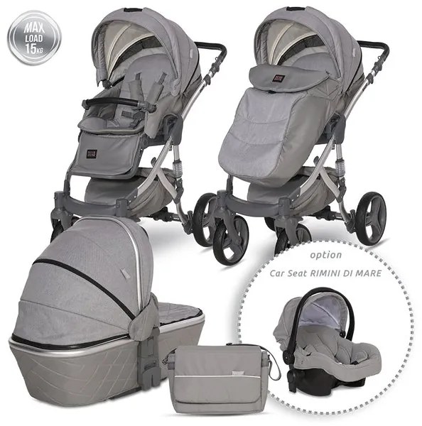 Детска количка RIMINI PREMIUM LORELLI - GREY
