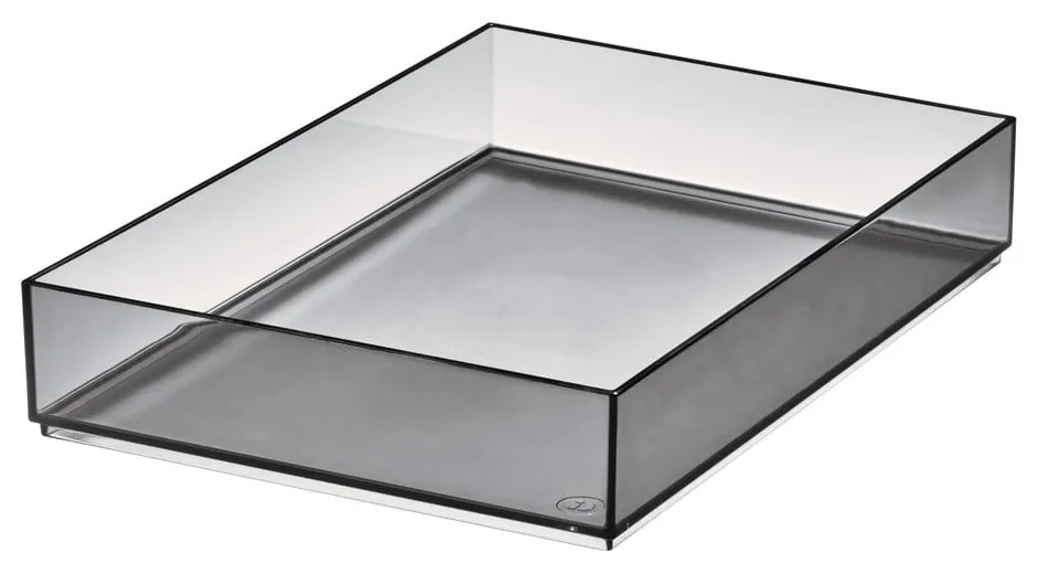 Матово черен органайзер за козметика за баня от рециклирана пластмаса - iDesign