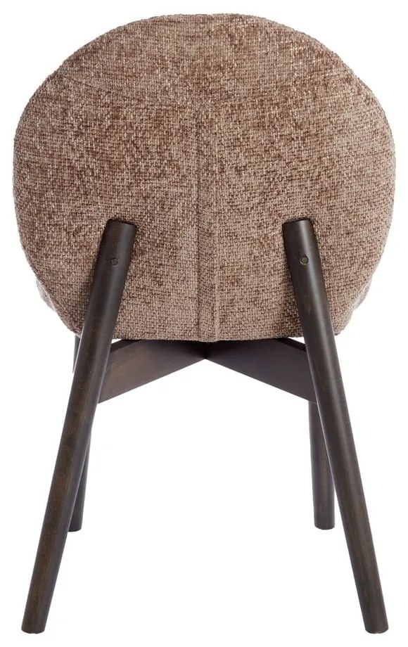 Кафяви тапицирани трапезни столове в комплект 2 бр. Sinosa – Light &amp; Living