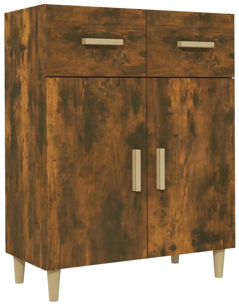 817357 vidaXL Сайдборд, опушен дъб, 69,5x34x89 см, инженерно дърво