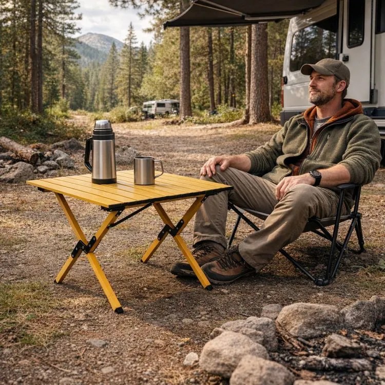 Сгъваема маса за туризъм, къмпинг Широчина: 60 см | Дължина: 120 см