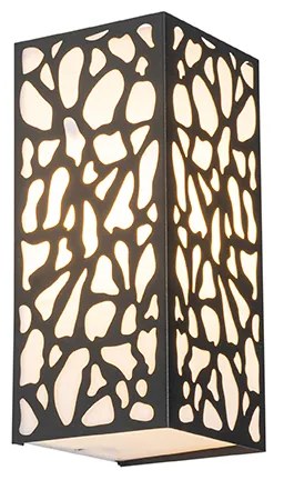 Модерна външна стенна лампа черна IP44 - Nicole