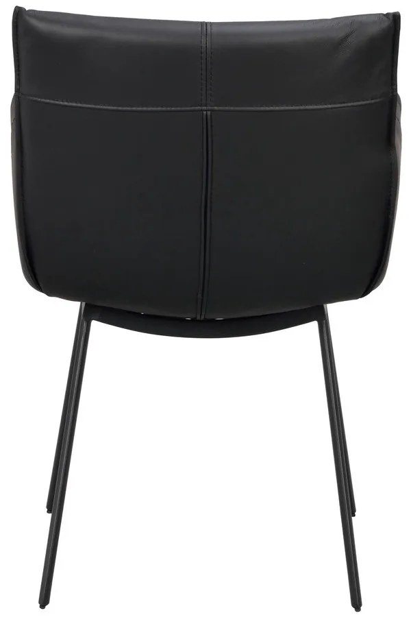 Черни тапицирани трапезни столове в комплект 2 бр. Hinckley – Rowico