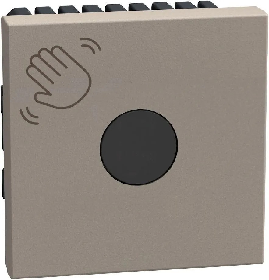 Bticino Бутон 2 мод. безконтактен цвят Камък Light Now Bticino YG4005TL