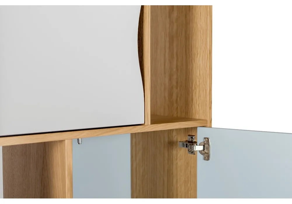 Тюркоазен шкаф за книги 65x191 cm Avon - Woodman