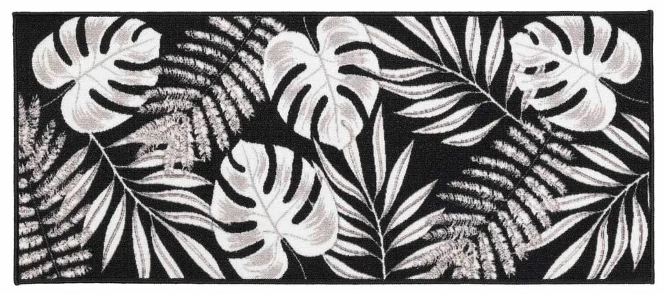 Черна пътека подходяща за пране 50x120 cm Amber – douceur d'intérieur