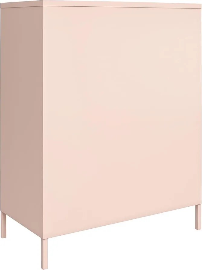 Розово метално шкафче 40x102x80 cm Mission District – Støraa