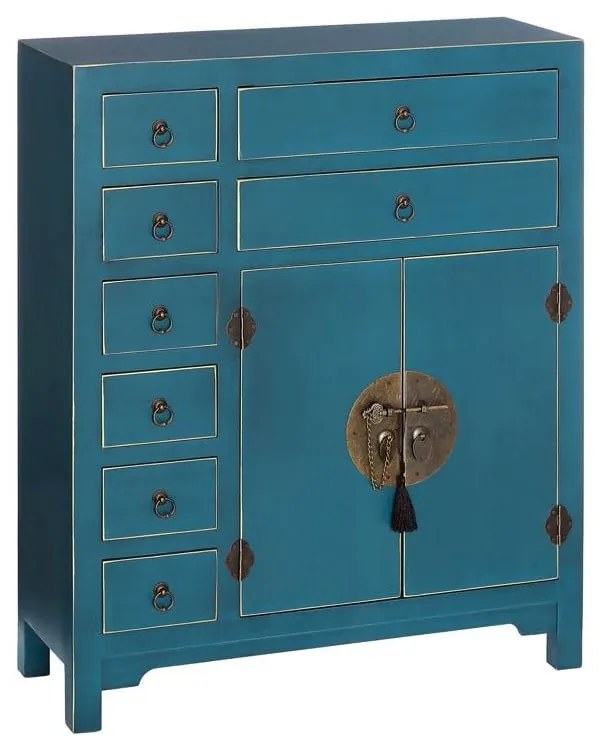 Син висок скрин 73x90 cm Oriente – Ixia